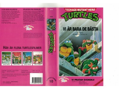 Teenage Mutant Hero Turtles Vi Är Bara De Bästa  VHS